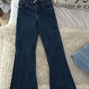 Dark flare jeans